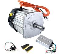 ZHOZHUT 850W / 1500W Kit De Motor Sin Escobillas 24V / 48V / 60V Kit De Motor Eléctrico para Carretilla Elevadora, Motor con Chaveta de 19 mm para Vehículos Oruga, Equipo Mecánico,1500w,60V3200RPM