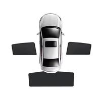 ZHQDRCY Parasol Coche Magnético para Hyundai para Santa para Fe para MX5 2024 2025 2026 MK5 Cortinas Bloqueo Parasol Lateral para Parabrisas Cortinas Divisorias Coche(3pcs Rear Sunshade)