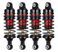 ZHRCFUN 4 amortiguadores de metal actualizados delantero y trasero, compatible con 1:16 Traxxas Mini Slash 4X4, Mini Rally VXL Ford RS200 Short Course Truck Upgrade piezas de repuesto