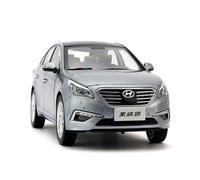 ZHRDWE Coche De Juguete 1:18 para El Hyundai Sonata Novena Generación Beijing Modelo Vehículo Aleación Metal Fundido A Presión Juguete Adorno Recuerdo Maqueta Coche(Gray)