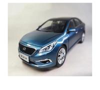 ZHRDWE Coche De Juguete 1:18 para El Hyundai Sonata Novena Generación Beijing Modelo Vehículo Aleación Metal Fundido A Presión Juguete Adorno Recuerdo Maqueta Coche(Azul)