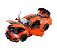 ZHRDWE Coche De Juguete 1/18 para Ford Mustang Shelby GT500 Modelo De Metal Fundido A Presión A Gran Escala Juguete Coche Regalos De Pasatiempo Maqueta Coche(Naranja)