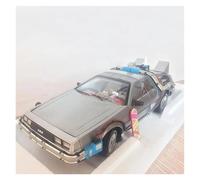 ZHRDWE Coche De Juguete 1/18 para La Parte 3 Máquina del Tiempo Delorean DMC-12 Vehículo Aleación Fundida Presión Juguete Metal Colección Clásica Regalo Maqueta Coche