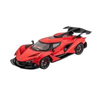 ZHRDWE Coche De Juguete 1:24 Apollo IE Intensa Emozione Diecast Vehículos Metal Modelo Ull Back Coches De Juguete con Luces Y Sonido Maqueta Coche(Rojo)
