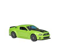 ZHRDWE Coche De Juguete 1:24 Ford Mustang Street Racing Diecast Vehículo Modelo Muscle Car Fiel A Los Detalles Originales Maqueta Coche(Verde)