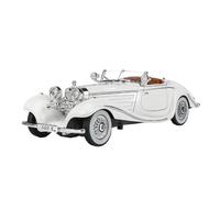 ZHRDWE Coche De Juguete 1:24 para Benzs 500K 1936 Diecast Modelo De Vehículo Clásico Sonido Y Luz Coche Juguetes Y Pasatiempos Adornos Regalos Maqueta Coche(White)