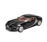 ZHRDWE Coche De Juguete 1:24 para Bugatti Atlantic Sport Car Toy Model Alloy Diecast Sound Light Vehicle Toys and Hobbies Maqueta Coche(Black.)