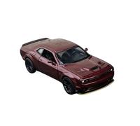 ZHRDWE Coche De Juguete 1/24 para Dodge Challenger Hellcat SRT Modelo De Coche Fundido A Presión Jugar O Exhibir Maqueta Coche(Rojo)