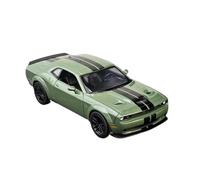 ZHRDWE Coche De Juguete 1/24 para Dodge Challenger Hellcat SRT Modelo De Coche Fundido A Presión Jugar O Exhibir Maqueta Coche(Verde)