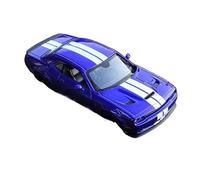 ZHRDWE Coche De Juguete 1/24 para Dodge Challenger Hellcat SRT Modelo De Coche Fundido A Presión Jugar O Exhibir Maqueta Coche(Azul)