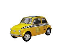 ZHRDWE Coche De Juguete 1:24 para Fiat Nuova Fiat 500 Taxi Modelo De Coche De Aleación Diecast Vehículos De Juguete Regalo De Cumpleaños De Navidad Maqueta Coche