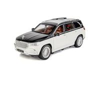 ZHRDWE Coche De Juguete 1:24 para Maybach GLS GLS600 Aleación Luxy Diecasts Metal Juguete Vehículos Modelo Coche Sonido Sala Juegos Diversión Al Aire Libre Maqueta Coche(White)
