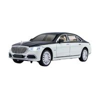 ZHRDWE Coche De Juguete 1/24 para Maybach S680 Aleación Diecast Metal Juguete Vehículo Modelos De Coche Sonido Y Luz Regalo para Niños Y Adolescentes Maqueta Coche(White)
