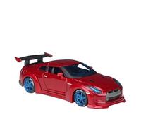 ZHRDWE Coche De Juguete 1:24 para Nissan Skyline Ares GT-R Tokyo Drift 2009 Rojo Azul Diecast Modelo Coche Hobby Juguete Regalo Coleccionable Maqueta Coche(Rojo)