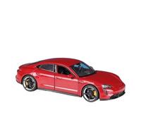 ZHRDWE Coche De Juguete 1:24 para Porsche Taycan Turbo S Aleación Modelo De Coche Deportivo Nueva Energía Descubre El Juego Colección Regalo Maqueta Coche(Rojo)