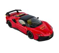 ZHRDWE Coche De Juguete 1:24 para SF90 SF90XX Modelo De Coche De Juguete De Aleación Fundida A Presión Negro Y Rojo Jugar O Exhibir Maqueta Coche(Rojo)