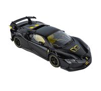 ZHRDWE Coche De Juguete 1:24 para SF90 SF90XX Modelo De Coche De Juguete De Aleación Fundida A Presión Negro Y Rojo Jugar O Exhibir Maqueta Coche(Negro)