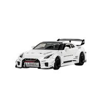 ZHRDWE Coche De Juguete 1:32 para Skyline Ares Nissan GTR Modelo Deportivo Aleación Simulación Sonido Y Luz Serie De Joyas Juguetes Regalo para Niños Maqueta Coche(White)
