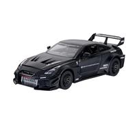 ZHRDWE Coche De Juguete 1:32 para Skyline Ares Nissan GTR Modelo Deportivo Aleación Simulación Sonido Y Luz Serie De Joyas Juguetes Regalo para Niños Maqueta Coche(Negro)