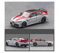 ZHRDWE Coche De Juguete Alfa Romeo Giulia GTAm - Modelo A Escala 1/64 Vehículo Fundido A Presión Adorno Coche Regalo Coleccionable Maqueta Coche(White)