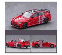 ZHRDWE Coche De Juguete Alfa Romeo Giulia GTAm - Modelo A Escala 1/64 Vehículo Fundido A Presión Adorno Coche Regalo Coleccionable Maqueta Coche(Rojo)