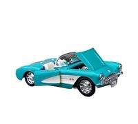 ZHRDWE Coche De Juguete Chevrolet Corvette 1957 Modelo Aleación Fundida Presión 1:24 Vehículo Retro Antiguo (edición Coleccionista Estática) Juguete Regalo Maqueta Coche