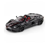 ZHRDWE Coche De Juguete Ferrari Laferrari - Coche Deportivo Abierto De Aleación Escala 1:24 Modelo Fundido Presión Juguete Regalo Maqueta Coche(Black 1)
