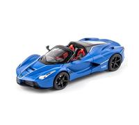 ZHRDWE Coche De Juguete Ferrari Laferrari - Coche Deportivo Abierto De Aleación Escala 1:24 Modelo Fundido Presión Juguete Regalo Maqueta Coche(Azul)