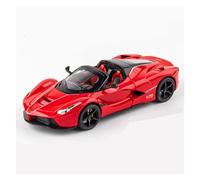 ZHRDWE Coche De Juguete Ferrari Laferrari - Coche Deportivo Abierto De Aleación Escala 1:24 Modelo Fundido Presión Juguete Regalo Maqueta Coche(Red 1)