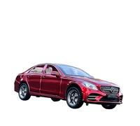 ZHRDWE Coche De Juguete Modelo Coche Juguete Aleación Escala 1/32 para C260 L Clase C con Iluminación Regalo Cumpleaños Navidad para Niños Niñas Maqueta Coche(Rojo)