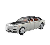 ZHRDWE Coche De Juguete Rolls-Royce Phantom Lloyd - Modeloa Coche Fundido Presión Escala 1/20 Hecho Mano | Juguete Coleccionable con Puertas Que Se Abren Maqueta Coche(White)