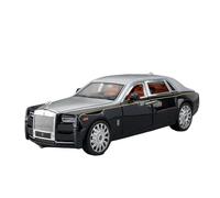 ZHRDWE Coche De Juguete Rolls-Royce Phantom Lloyd - Modeloa Coche Fundido Presión Escala 1/20 Hecho Mano | Juguete Coleccionable con Puertas Que Se Abren Maqueta Coche(Negro)