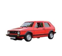 ZHRDWE Coche De Juguete Volkswagen Golf Mk1 GTI 1979 Modelo Coche Clásico De Metal Fundido Presión Aleación Negra Y Roja Escala 1:24 Regalo Maqueta Coche(Rojo)