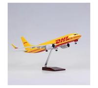 ZHRDWE Entusiastas De La Regalo 1:85 para Simulación B737 DHL Cargo Express Modelo Avión Grande Resina para Colección Cumpleaños Miniatura del Avión