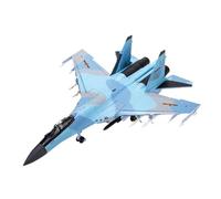ZHRDWE Entusiastas De La Regalo Avión Combate Su-35 Escala 1:48 Modelo Avión Fundido Presión con Acabado Aleación Decoración Estática Recuerdo para Adultos Niños Miniatura del Avión