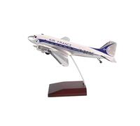 ZHRDWE Entusiastas De La Regalo Modelo De Avión De Simulación Estática Douglas DC-3 Escala 1:200 Francia con Dos Hélices Decoración Metálica Miniatura del Avión