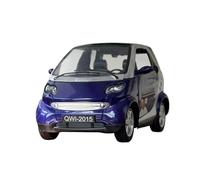 ZHRDWE Maqueta Coche 1:18 Mercedes-Benz Smart Pixie Boomerang De Aleación con Sonido Y Luz Modelo En Miniatura Juguetes para Niños(Azul)