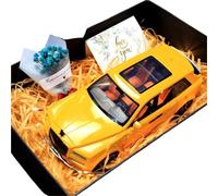 ZHRDWE Maqueta Coche 1:20 para Rolls-Royce Cullinan SUV Lujo Aleación Fundición Presión Coche Colección Decoración Regalo Juguetes Exhibición(Yellow)
