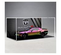 ZHRDWE Maqueta Coche 1:24 Dodge Challenger Hellcat Redeye Diecast Metal Modelo Coche Pasatiempos Juguetes Entusiastas De Los Vehículos Coleccionar(Purple)