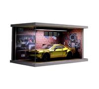 ZHRDWE Maqueta Coche 1:24 Dodge Hellcat Red Eyes Devil SRT - Modelo Coche Deportivo Aleación Colección Adorno Estático Regalo(Oro)