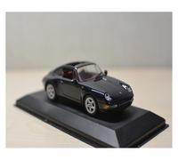 ZHRDWE Maqueta Coche 1:43 para Porsche 911 (993) Targa Negro Coleccionable Hyper Miniatura Coche Juguetes Computadora Estantería Escritorio Exhibición
