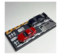 ZHRDWE Maqueta Coche 1:64 para El Mazda MX-5 Skyline ER34 Initial D Juego Coches Dobles Modelo Fundición Presión Vehículo con Adorno Estático