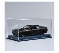 ZHRDWE Maqueta Coche Dodge Challenger Muscle Car Vehículo Clásico Colección Exhibición Estática Regalo Conmemorativo Escala 1:24(Black-A)