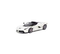 ZHRDWE Maqueta Coche Ferrari Aperta - Juguete Deportivo Coleccionable Blanco Escala 1:18 para Adultos Modelo Vehículo Exhibición Estática