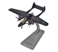 ZHRDWE Miniatura del Avión Réplica Caza Militar P61B Black Widow Night Classic, Modelo De Avión De Exhibición Metal Fundido A Presión A Escala 1/144.
