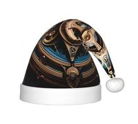 ZhRiYan Cool Steampunk Gears - Gorro clásico de Papá Noel, Navidad, Año Nuevo, sombrero cálido de vacaciones, tocados perfectos para Navidad, Halloween
