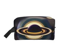 ZhRiYan Neceser de viaje - Kit de Dopp reutilizable con hermosa impresión de Saturno a toda la cara para artículos de tocador, maquillaje, accesorios y más, blanco, talla única, color blanco, White