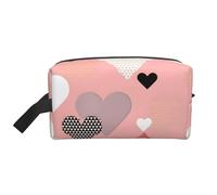 ZhRiYan Neceser de viaje - Kit Dopp reutilizable con gráfico abstracto de amor impreso a toda la cara para artículos de tocador, maquillaje, accesorios y más, blanco, talla única, color blanco, White