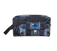 ZhRiYan Neceser de viaje - Kit Dopp reutilizable con impresión completa de Cabin of the Future para artículos de tocador, maquillaje, accesorios y más, blanco, talla única, blanco, talla única, White