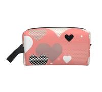 ZhRiYan Neceser de viaje - Kit reutilizable Dopp con impresión de amor del día de San Valentín para artículos de tocador, maquillaje, accesorios y más, blanco, talla única, blanco, talla única, White